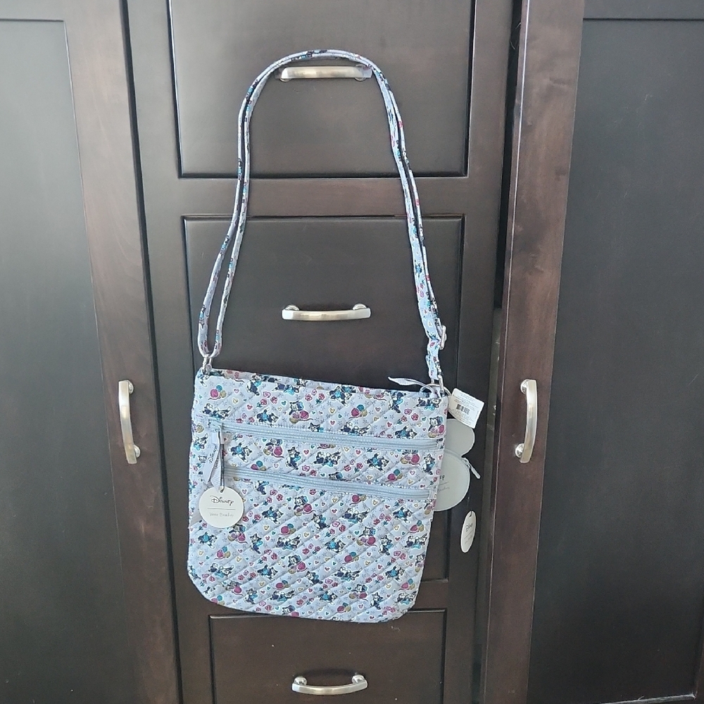 Disney X Vera Bradley Figaro Floral Quilted Shoulder Bag And Coin Purse - Picture 15 of 15